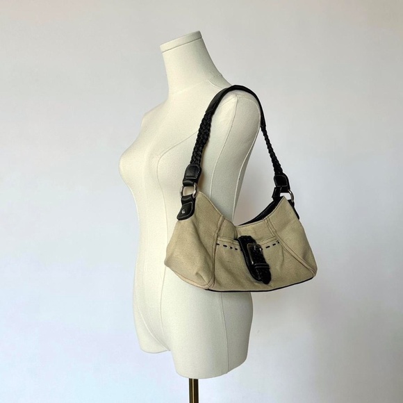 No Label Handbags - Y2K Buckle Shoulder Bag Khaki